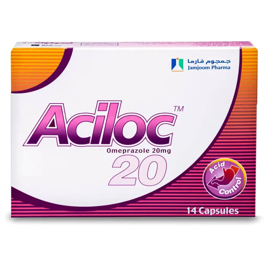 ACILOC 20 MG 14 CAPSULES