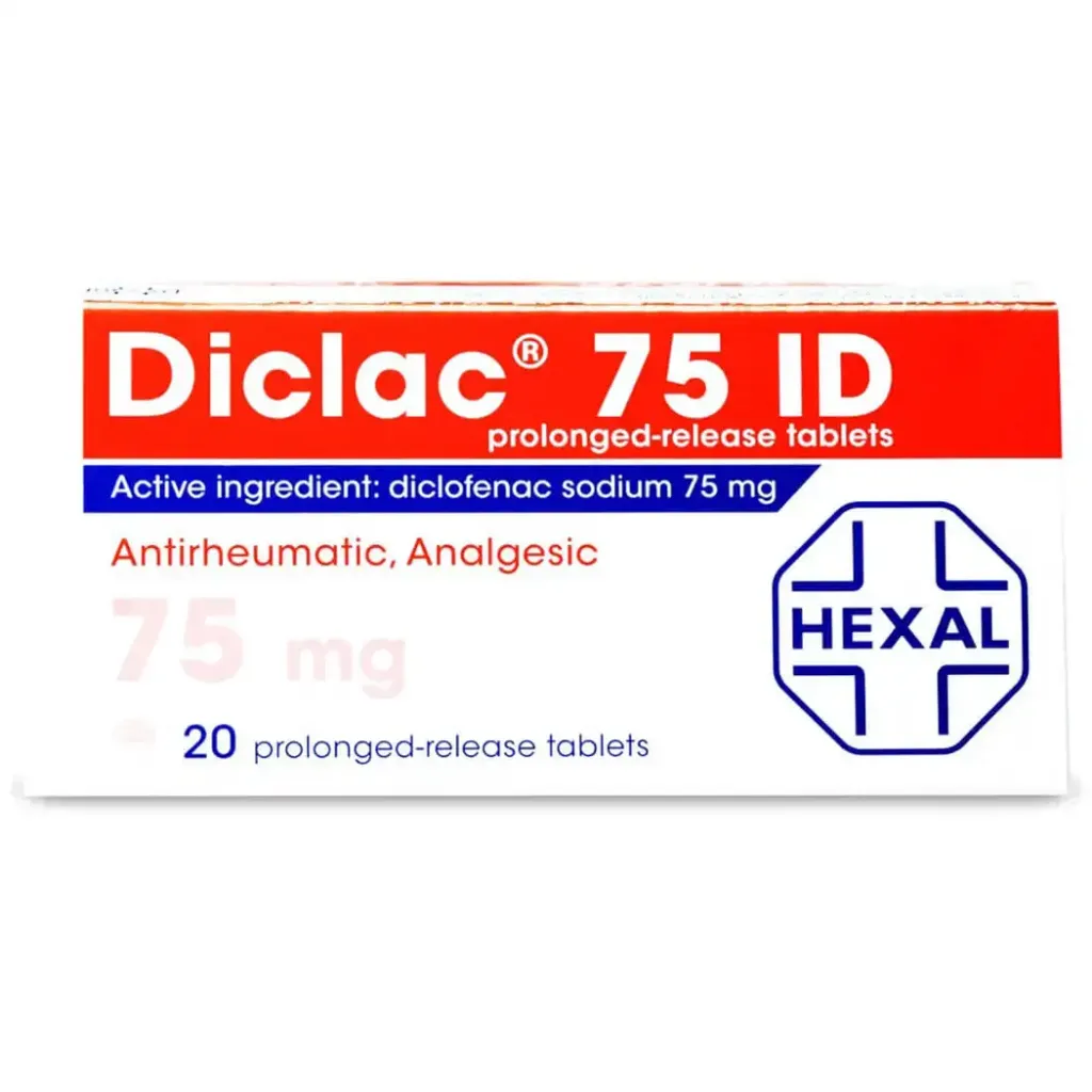 DICLAC 75 MG 20 TABLETS