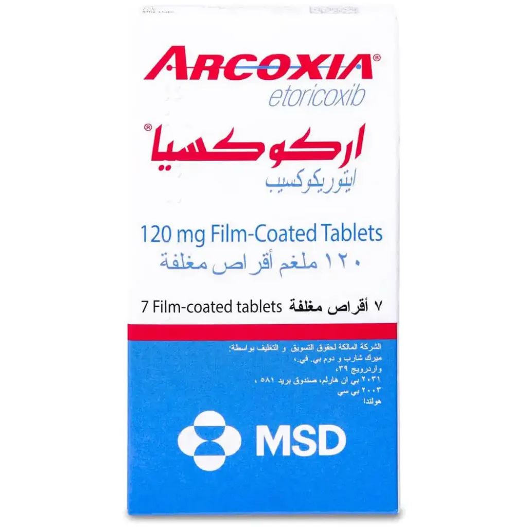 ARCOXIA 120 MG 7 TAB 