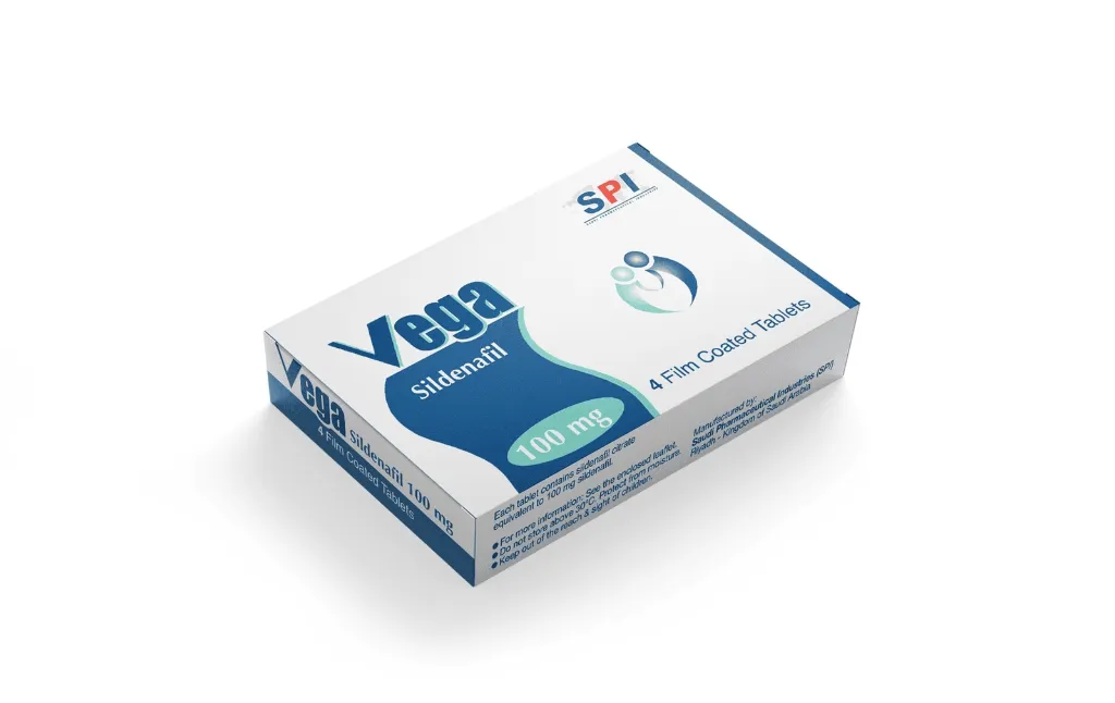 VEGA 100 MG 4 TAB 