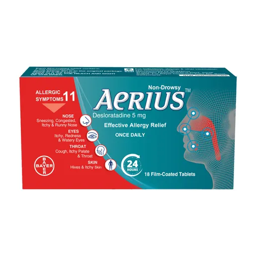 AERIUS 5 MG 18 TAB 
