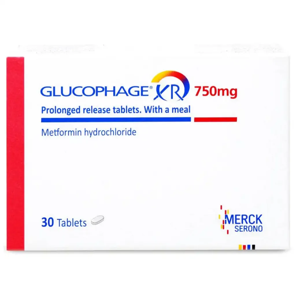 Glucophage XR 750 mg 30 tablets 