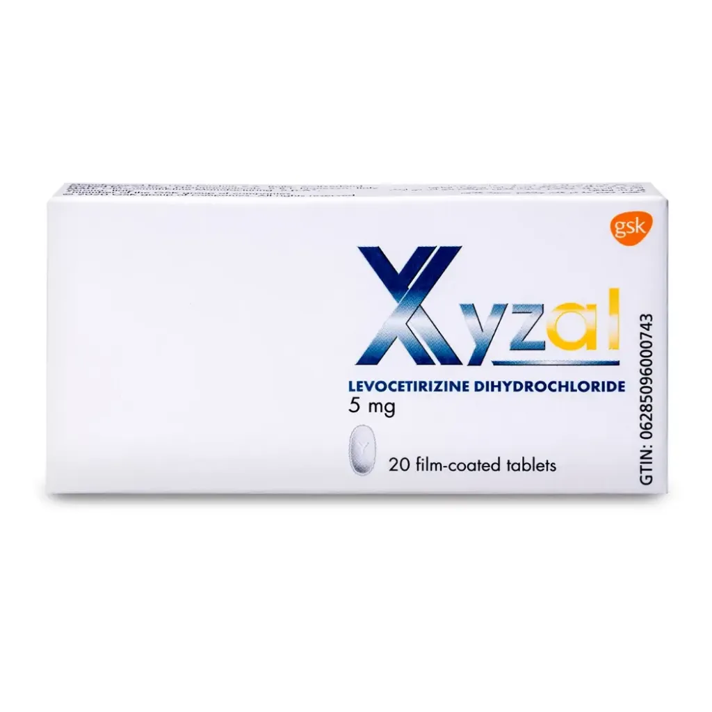 XYZAL 5 MG 20 TAB 