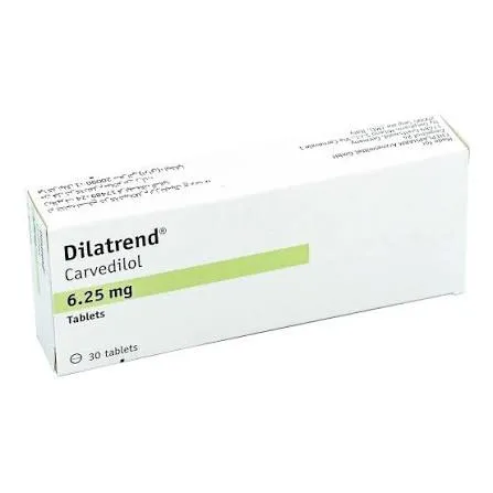 DILATREND 6.25 MG 30 TAB 