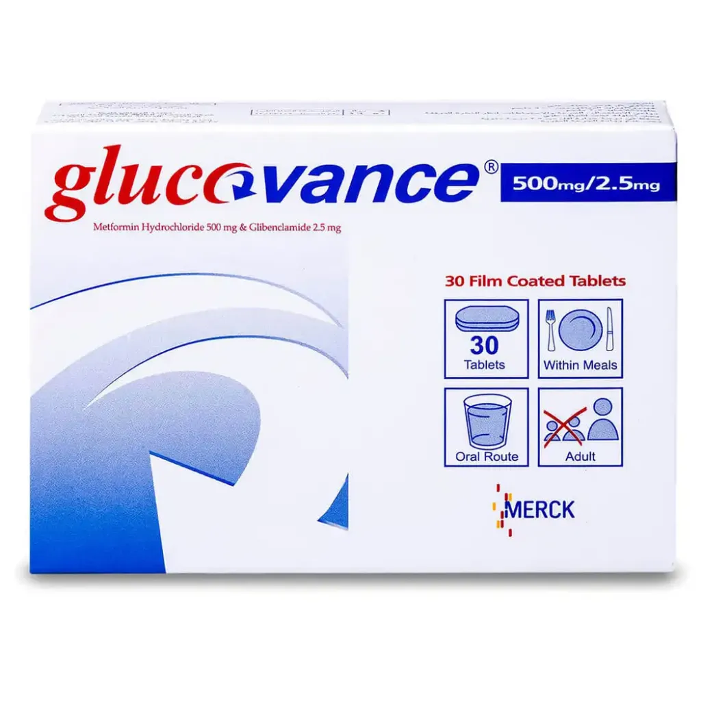 Glucovance 500/2.5 mg 30 tablets 