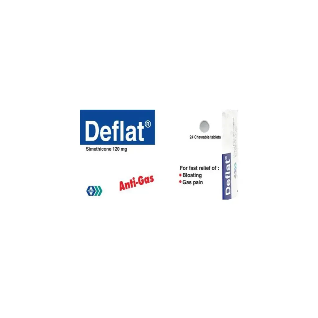 DEFLAT 120 MG 24 TAB 