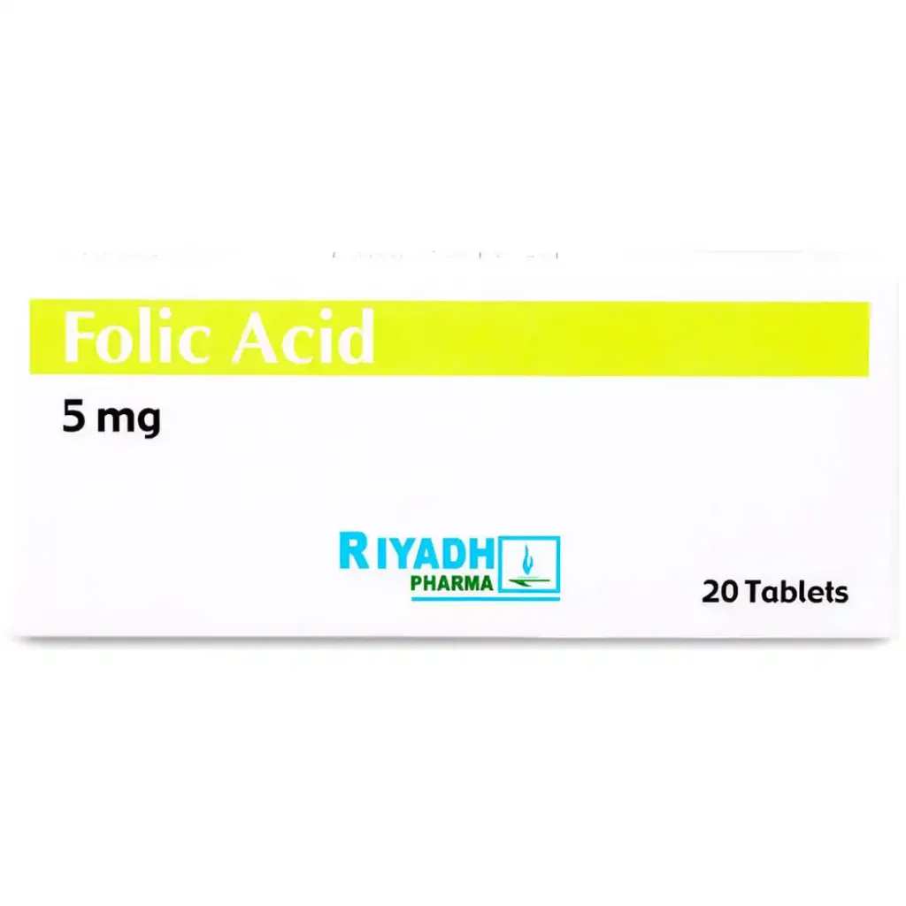 FOLIC ACID 5 MG 20 TAB