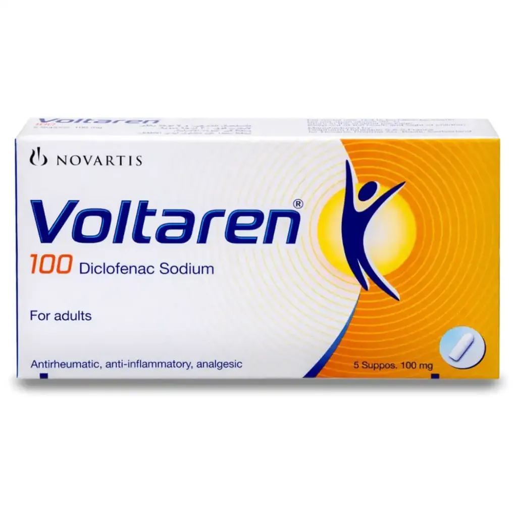 فولتارين 100 مجم 5 تحاميل