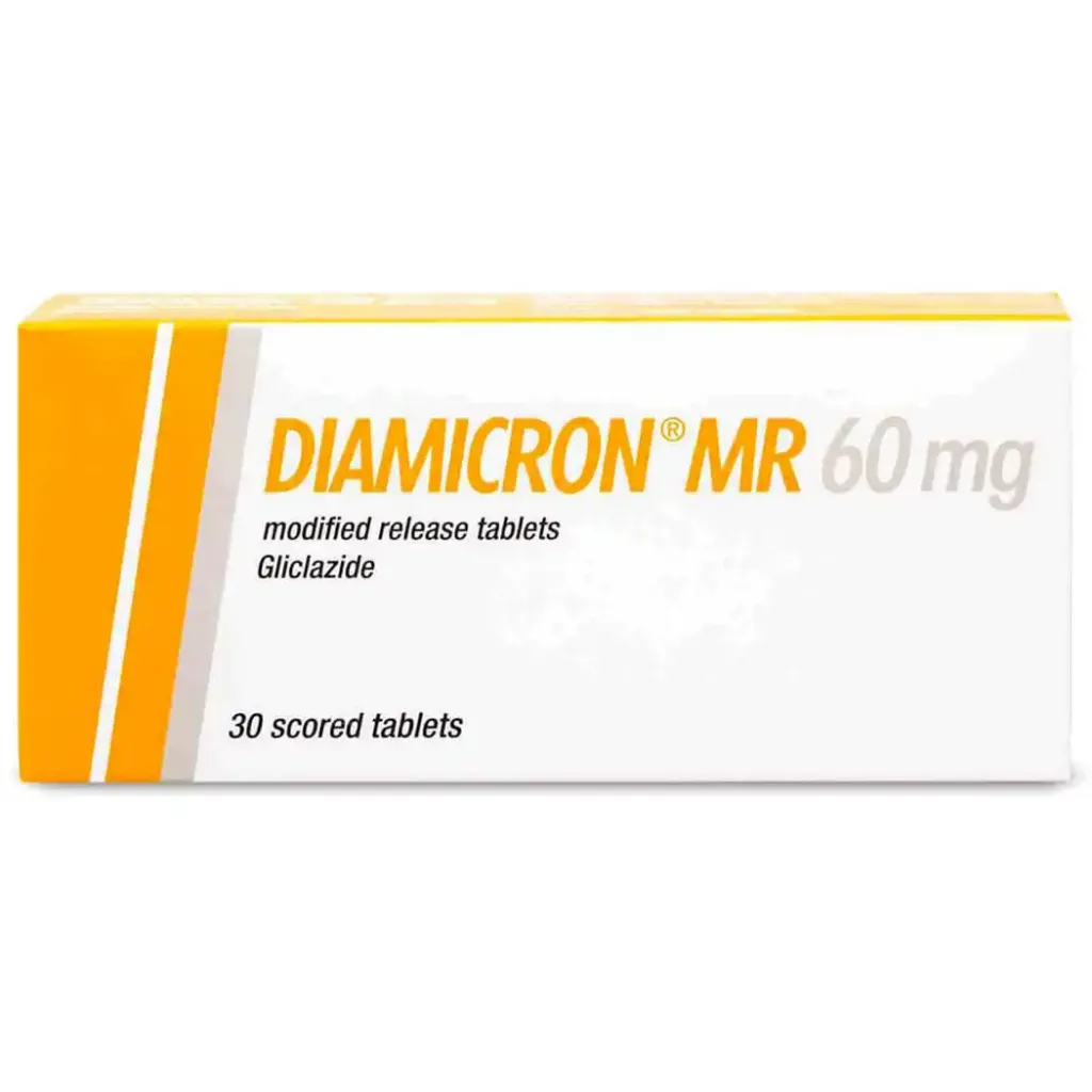 Diamicron MR 60 mg 30 tablets 