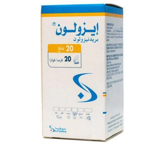 ISOLONE 20 MG 20 EFF TAB