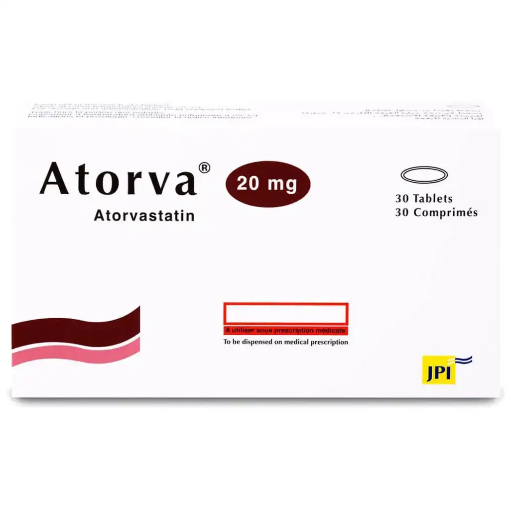 ATORVA 20 MG 30 TAB